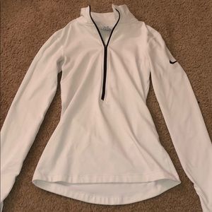 nike white quarter zip